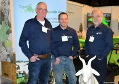 Kees Steendijk, Jan van Tilburg en Johan Devreese het voltallige bestuur van de Organic Goatmilk Cooperation.